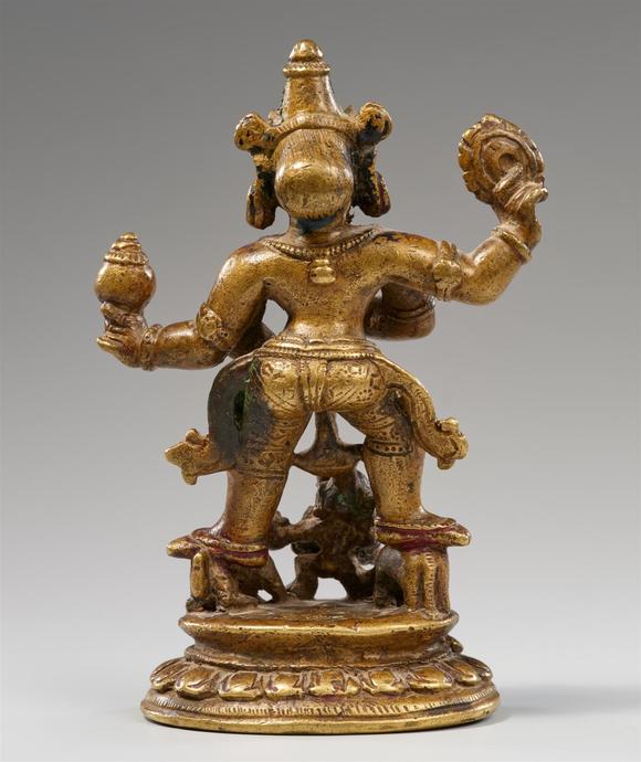 Kunsthaus Lempertz KGAn excellent Orissan brass figure of Durga Mahishasuramardini. Eastern India. 16th century