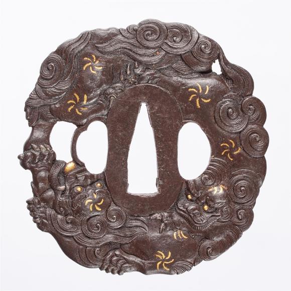 Kunsthaus Lempertz KGAn iron tsuba. 19th century