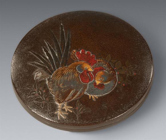 Kunsthaus Lempertz KGA sabiji lacquer incense box (kōgō). Late 19th century