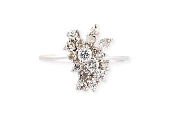 Hargesheimer Kunstauktionen DüsseldorfDIAMANT CLUSTER RING