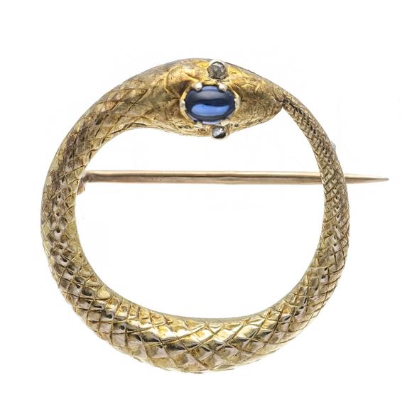 Historia AuktionshausSymbol brooch GG 585/000 in the sha