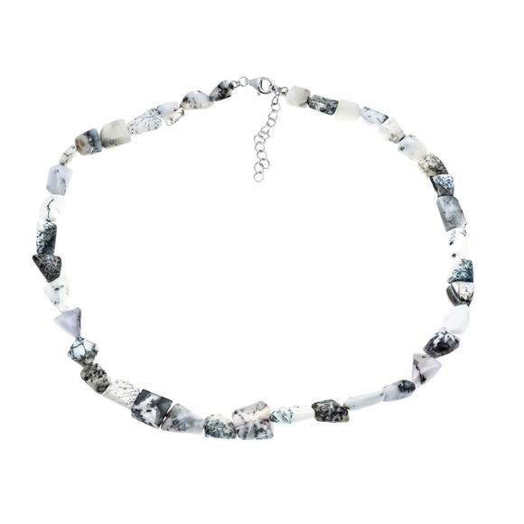 Historia AuktionshausDendrite opal necklace with lobster