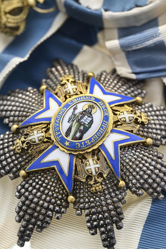 Piguet - H?tel des VentesRoyaume de Serbie, Ordre de Saint-Sava, créé en 1883, ensemble de Grand-Croix du 2ème type