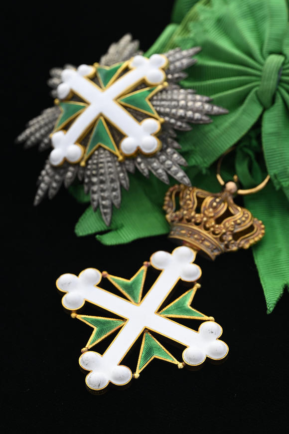 Piguet - H?tel des VentesItalie / Royaume d'Italie, Ordre des Saints Maurice et Lazare, fondé en 1572, ensemble de Grand-Croix,