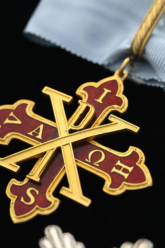 Piguet - H?tel des VentesItalie, Royaume des Deux-Siciles, Ordre Constantinien de Saint-Georges, ensemble de Chevalier Commandeur de Justice