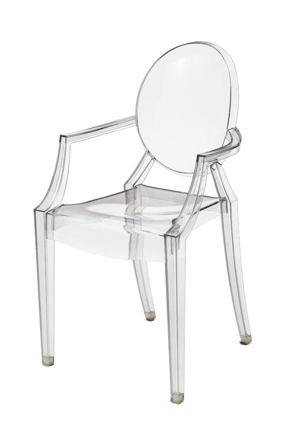 Piguet - H?tel des VentesFauteuil Louis Ghost par Philippe Starck (né en 1949), édition Kartell, en polycarbonate