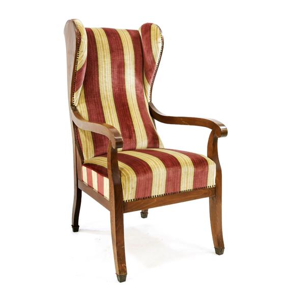 Historia AuktionshausBiedermeier wingback chair, circa 1