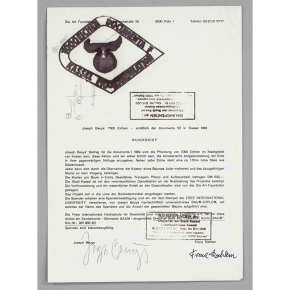 Historia AuktionshausJoseph Beuys (1921–1986), “Rundbrie