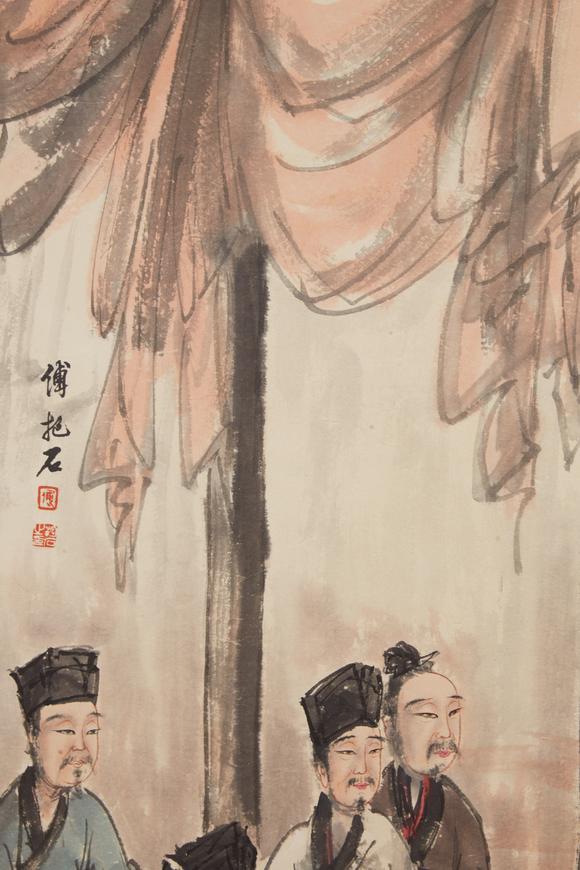 千美會(huì)傅抱石紙本人物圖畫(huà)