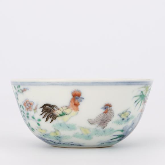 KARSON AUCTIONQing Dynasty Yongzheng period, Doucai chicken cup