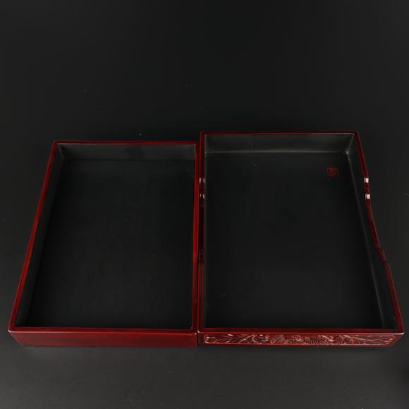朱雀美術(shù)拍賣雕漆硯箱