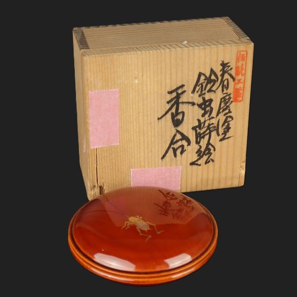 朱雀美術(shù)拍賣明治～大正 蒔繪昆蟲紋香盒