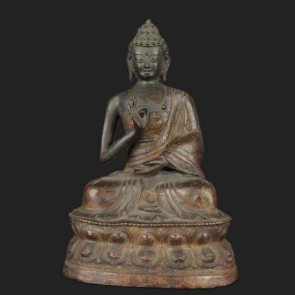 朱雀美術(shù)拍賣銅座佛