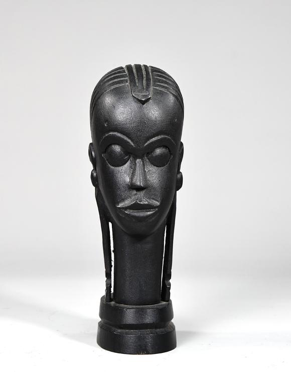 Karl s Collections IncHand Carved African Woman Wood Bust Figurine