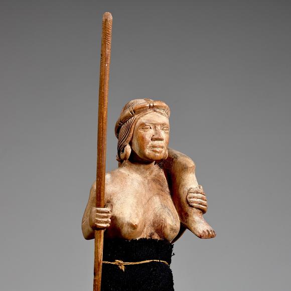 Karl s Collections IncNative Hunter Tribal Hand Carved Wooden Figurine
