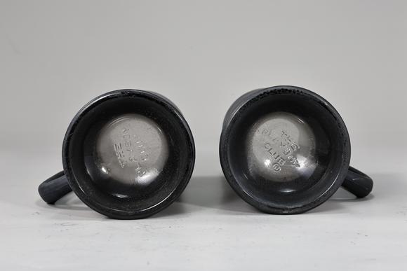 Karl s Collections Inc1970s Playboy Club Matte Black Beer Mugs Set Of 2