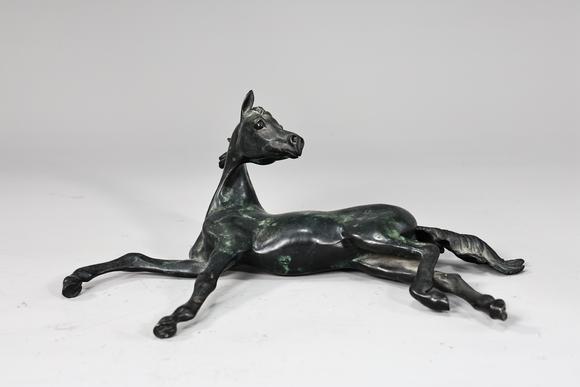 Karl s Collections IncBronze Horse Sculpture Signed Artist Nancy Jo Rieke 1988 29/50