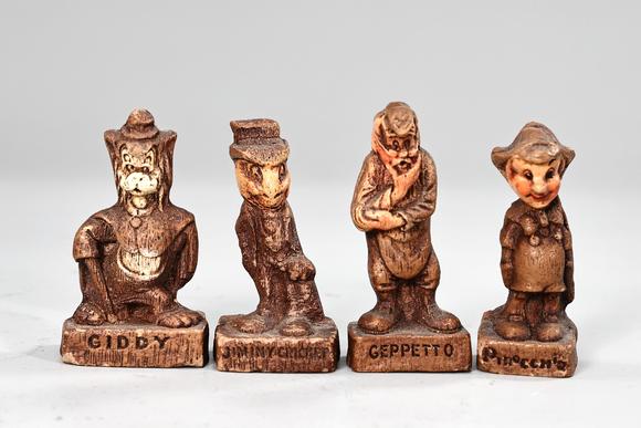 Karl s Collections IncHand Carved Wooden Animal Figurines And Disney 1940s Sirocco Character