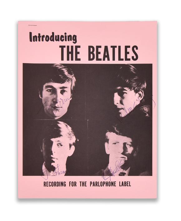 Karl s Collections IncThe Beatles, Fully Signed “Introducing The Beatles” Promotional Poster (Parlophone)