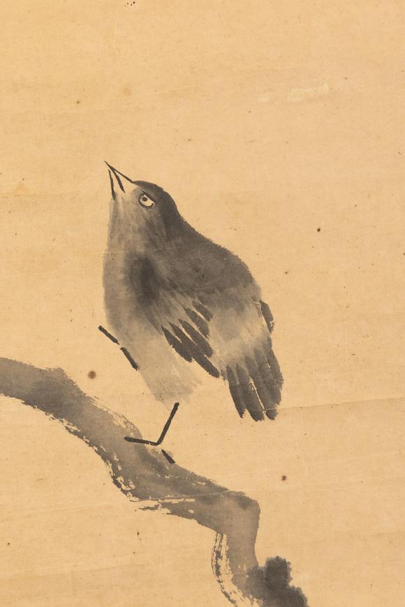 大阪美術(shù)商會(huì)清 八大山人 小鳥