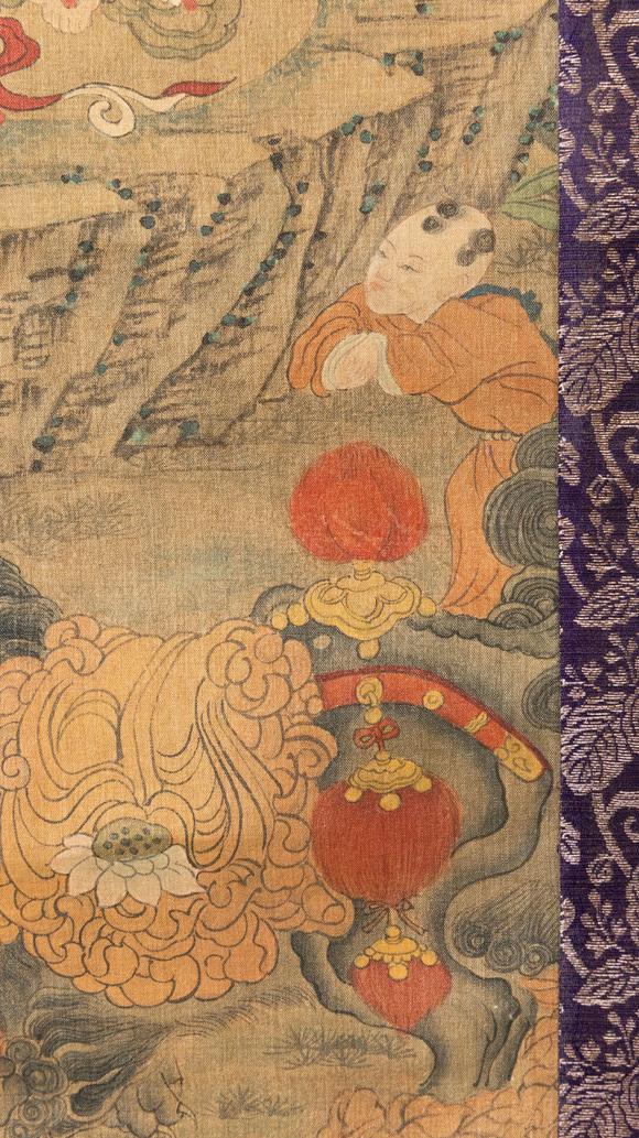 大阪美術(shù)商會明 丁雲(yún)鵬(傳) 文殊像