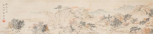 中鴻信金城（1878-1926）?仿元人春山秋水卷