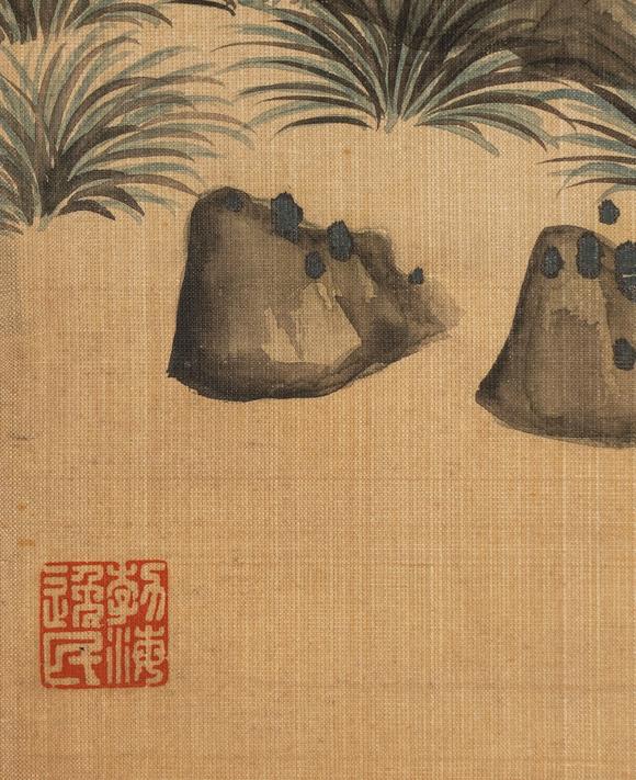 中鴻信馬家桐（1865-1937）?紫藤雙禽