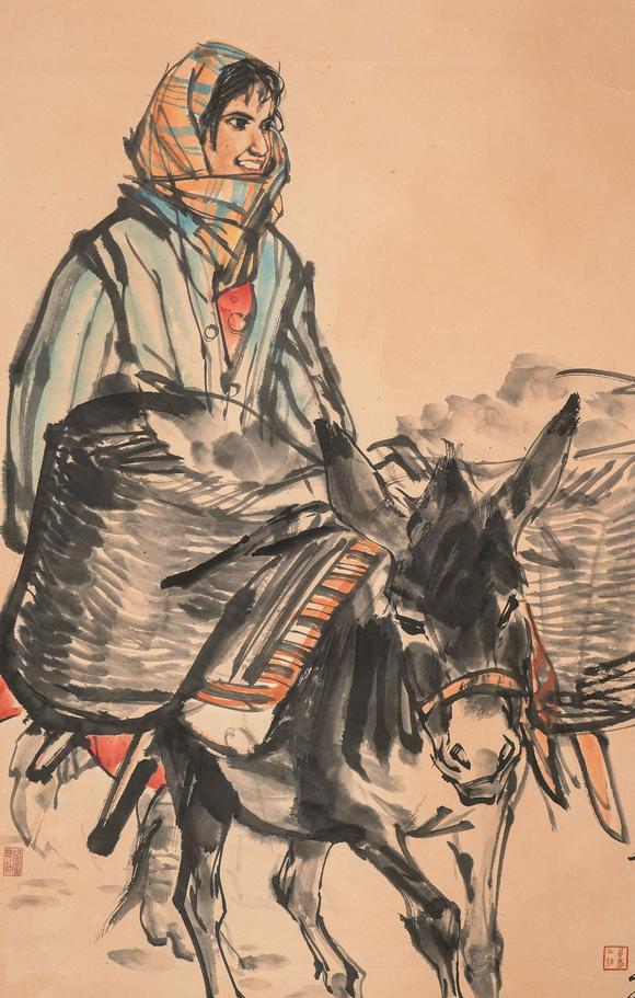 中鴻信黃胄（1925-1997）?豐收