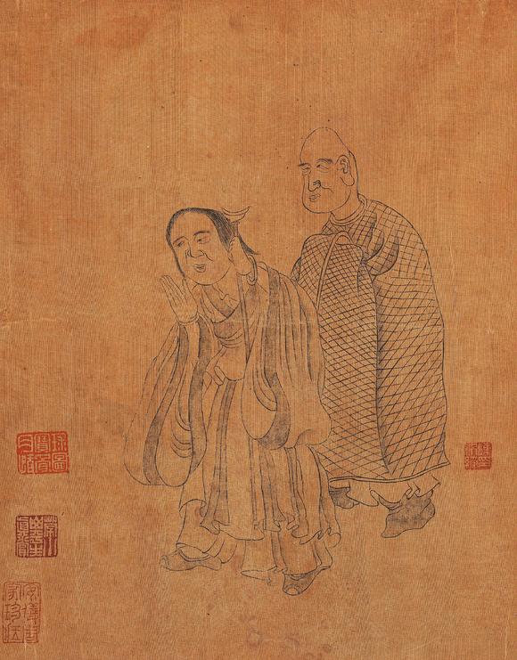 中鴻信陳洪綬（1598-1652）[明]?十八羅漢冊