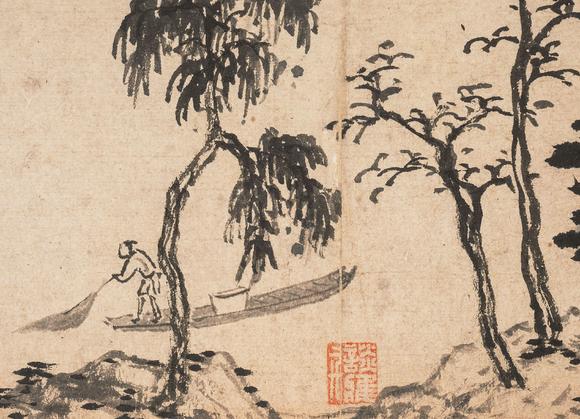 中鴻信沈周（1427-1509）[明]?吳中山居圖卷