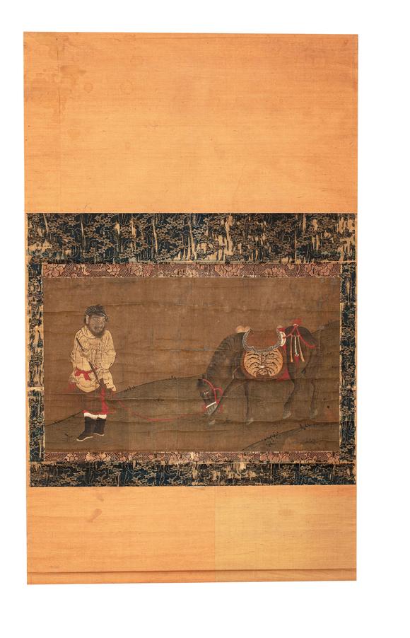 中鴻信佚名?胡人飼馬圖