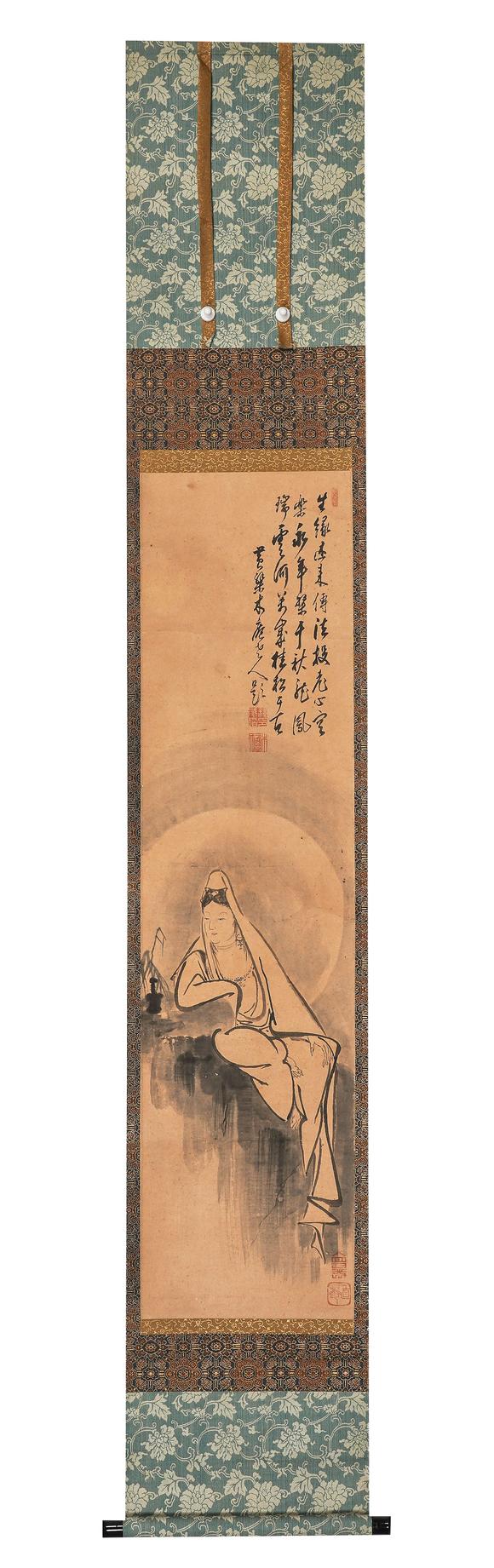 中鴻信釋木庵（1611-1684）?寒山拾得觀音一堂