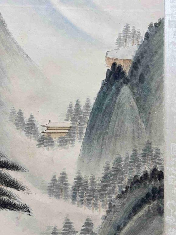 日本松町古美張大千 山水