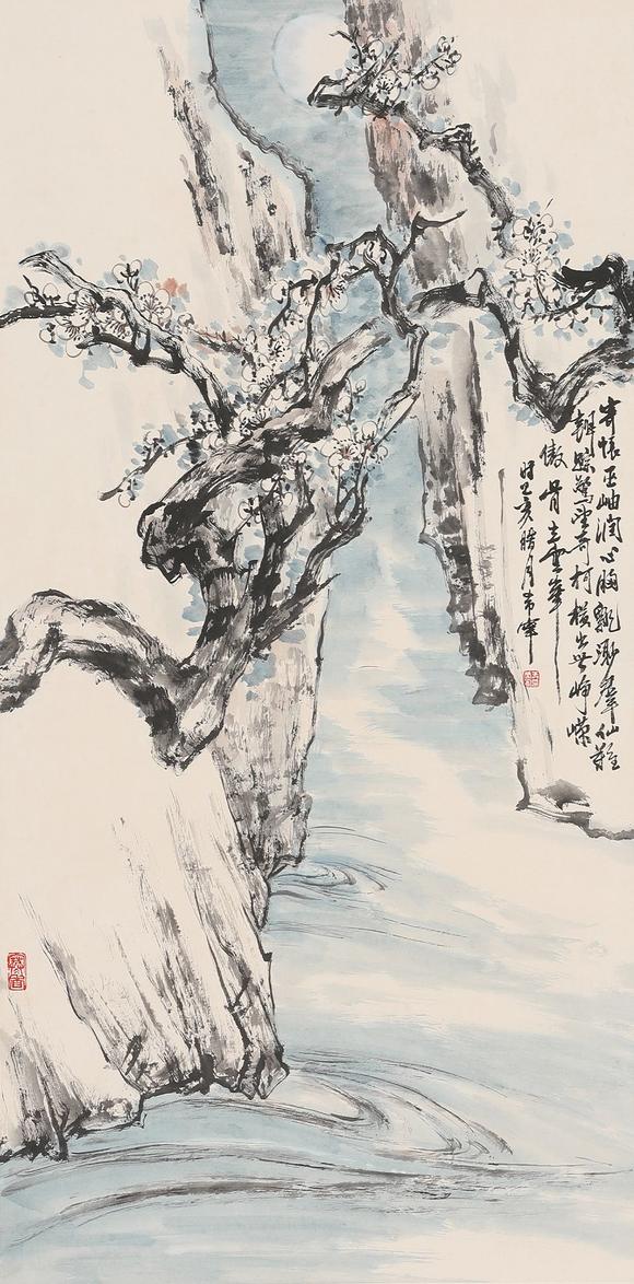 藝是拍賣于希寧 月下寒梅