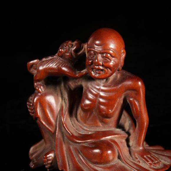 藝是拍賣清·黃楊木瘦骨羅漢