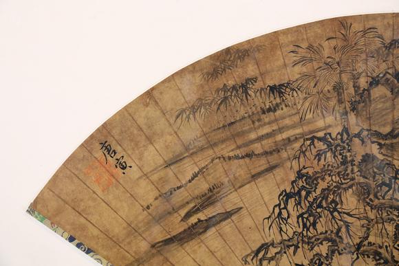 東京銀座（古美術(shù)宋磁）唐寅  靜坐圖