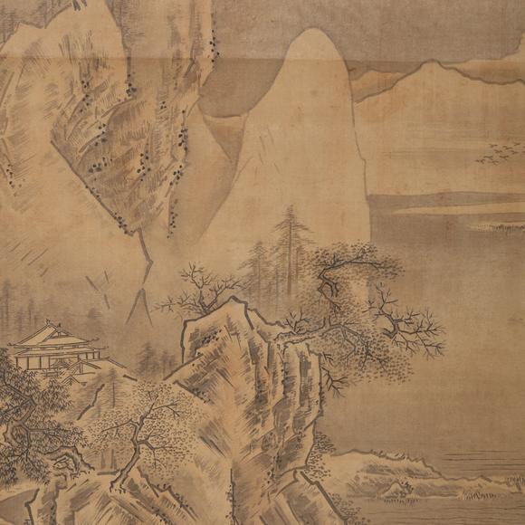 東京銀座（古美術(shù)宋磁）唐寅  山水