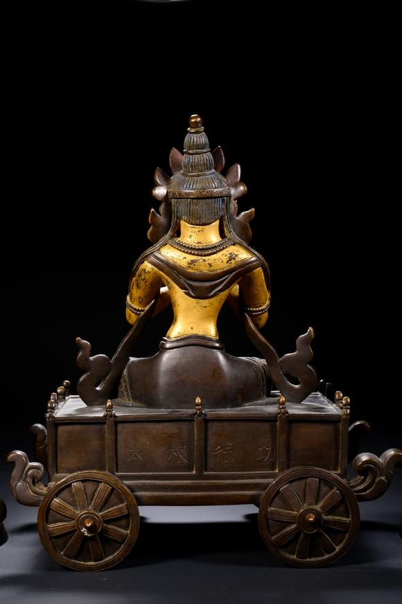 日本東競(jìng)株式會(huì)社大清乾隆年敬造 六品佛 普賢菩薩 紫竹林救度佛母 日天