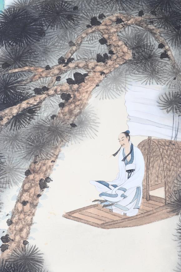 東京新日本張大千（1899-1983）　山水　紙本立軸