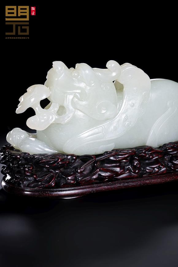 北京明石拍賣有限公司清乾隆 白玉天祿