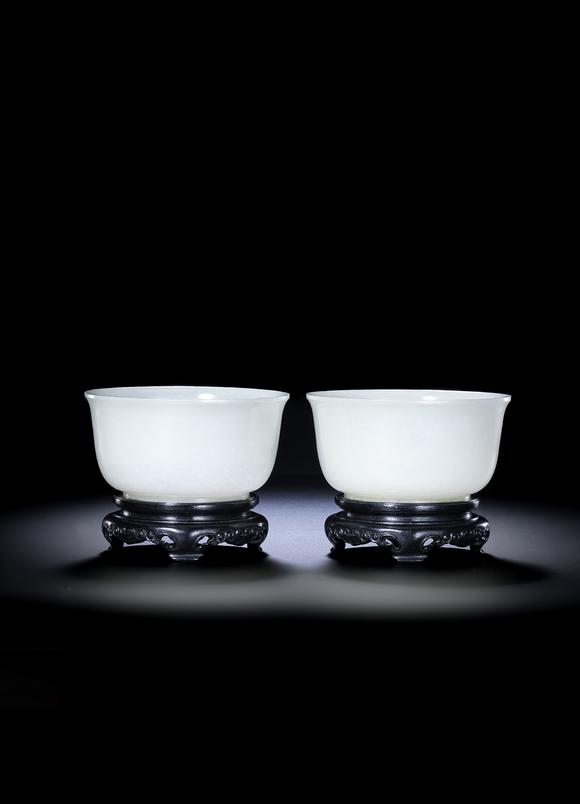 北京明石拍賣有限公司清康熙 白玉碗一對(duì)