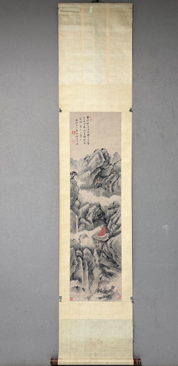 東京新日本石谿（1612-1692）　山水　紙本立軸