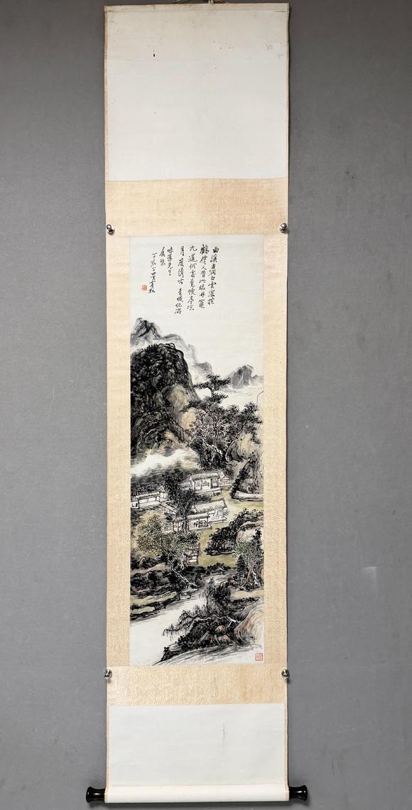 東京新日本黃賓虹（1865-1955）　山水　紙本立軸