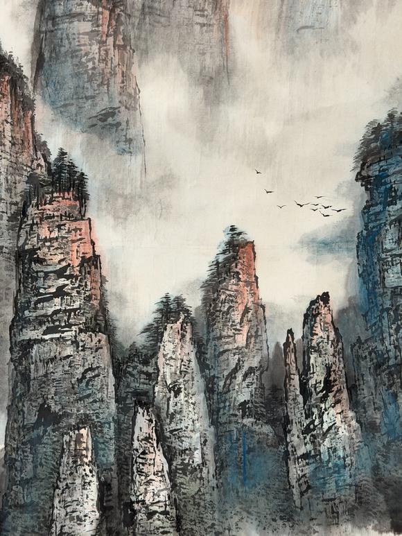 東京新日本宋滌（b.1945）　暮山圖　紙本鏡心