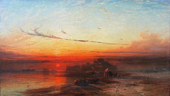 TooveysJames Francis Danby (British 1816-1875) - Sunset behind Elizabeth Ca