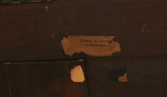 TooveysA good George III mahogany mule chest, the hinged lid above two dumm
