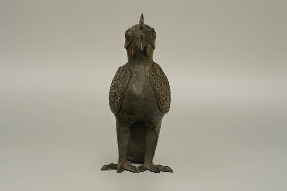 京都祇園會拍賣宋 錯金銀鳩香薰 日本桐箱附 本物保證