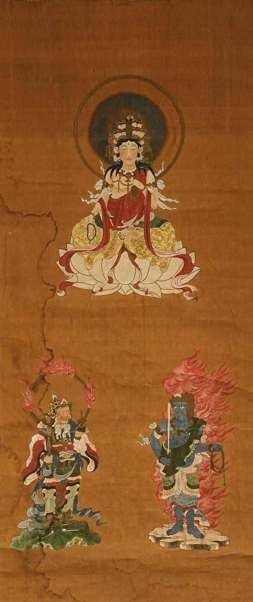 京都祇園會拍賣佚名 佛畫 絹本鏡心