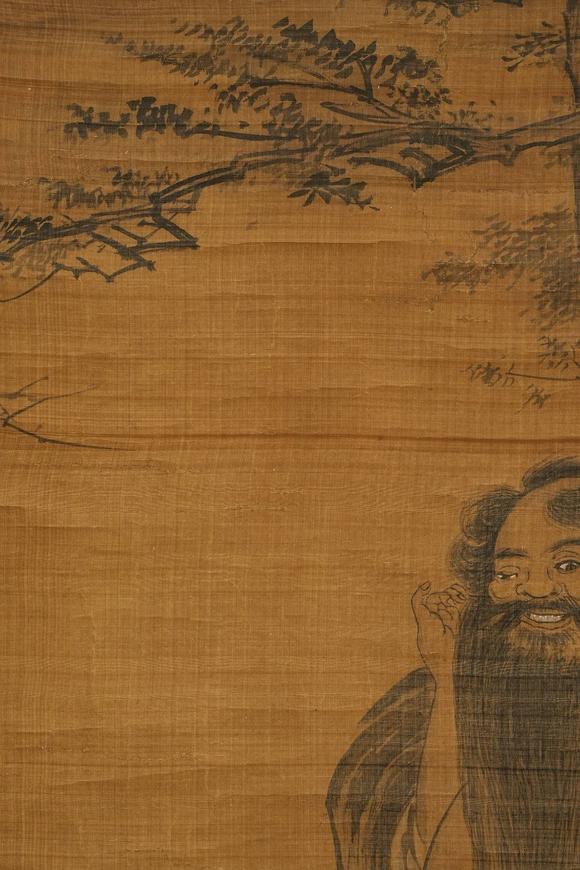 京都祇園會拍賣佚名 人物圖 絹本掛軸