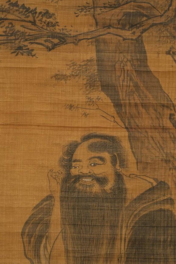 京都祇園會拍賣佚名 人物圖 絹本掛軸